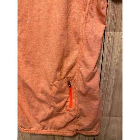 Nike Medium dri-fit running active wear orange t-shirt zipper pocket women’s - Picture 5 of 7